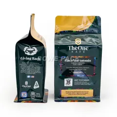 Eco-friendly printed 12oz coffee bag with valve wholesale