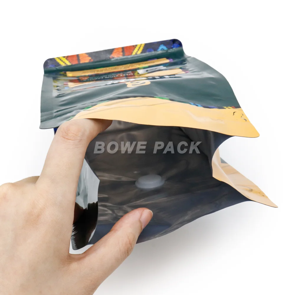 Eco-friendly printed 12oz coffee bag with valve wholesale