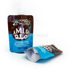 Printed stand up spout bag 100ml 250ml 500ml liquid pouch