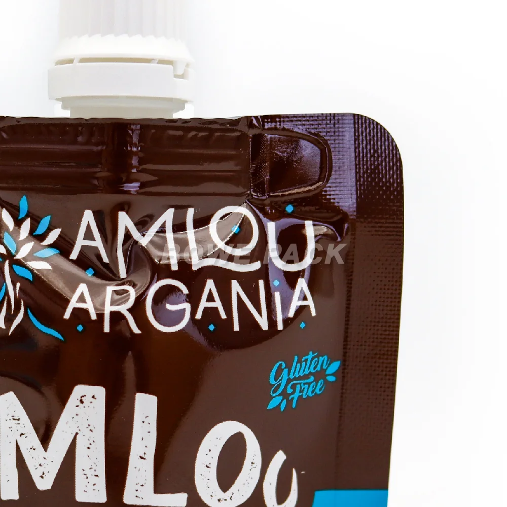 Printed stand up spout bag 100ml 250ml 500ml liquid pouch