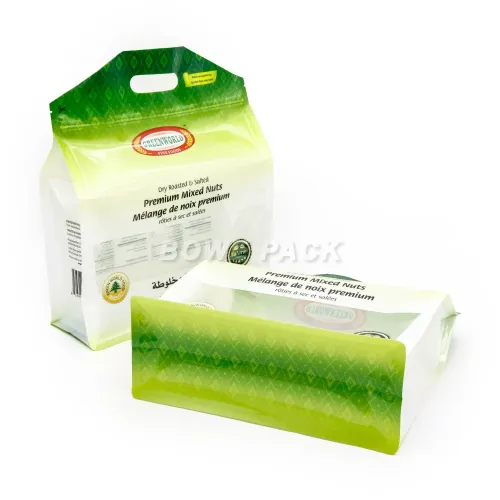 Proveedor de bolsas de fondo plana reciclables y ecológicas