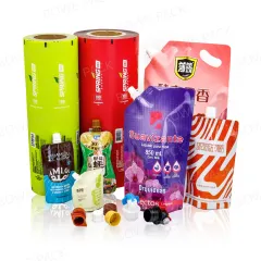 Printed stand up spout bag 100ml 250ml 500ml liquid pouch