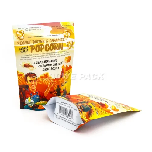 Stand up pouch for popcorn - aluminum foil or recyclable