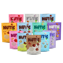Print Stand Up Zipper Pouches Wholesale for Nuts Food Packaging