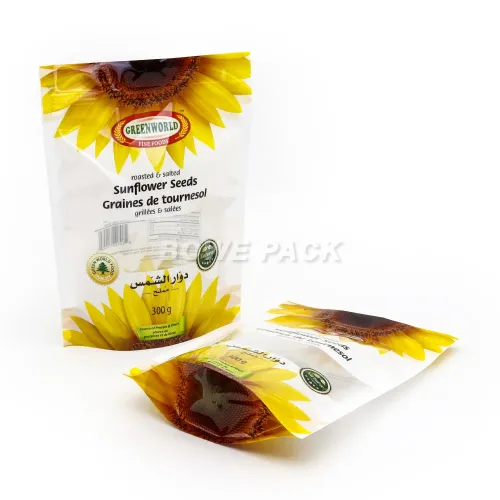 Print Stand Up Zipper Pouches Wholesale for Nuts Food Packaging