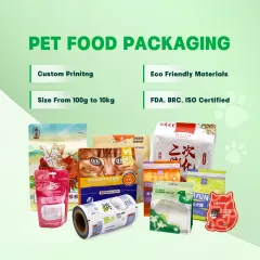 100% Recyclable Pet Food Packaging Pouch