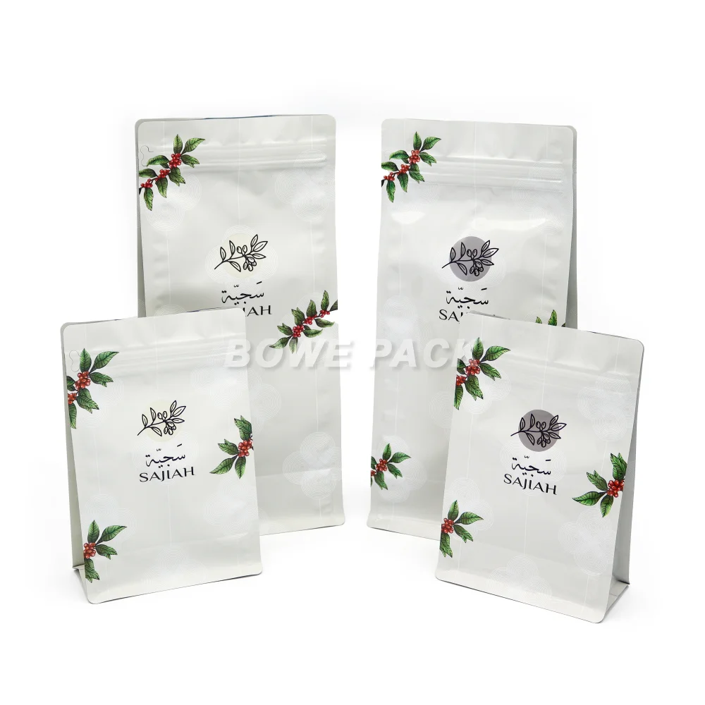Eco-friendly Compostable Coffee Bags with Valve