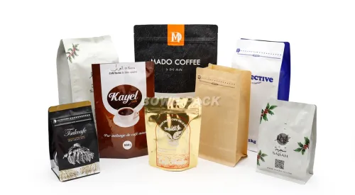 5oz Coffee Packaging Bag Customized Food Standing Pouch