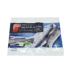 Frozen Seafood Packaging Bags for Fish, Mussels, Shrimps