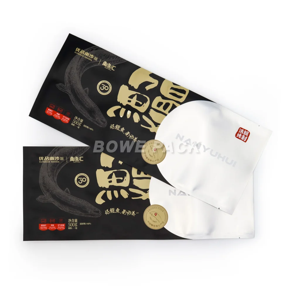 Frozen Seafood Packaging Bags for Fish, Mussels, Shrimps