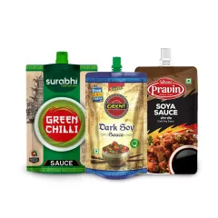 Recyclable Pouch for Sauces Packaging - Ketchup & salad dressings