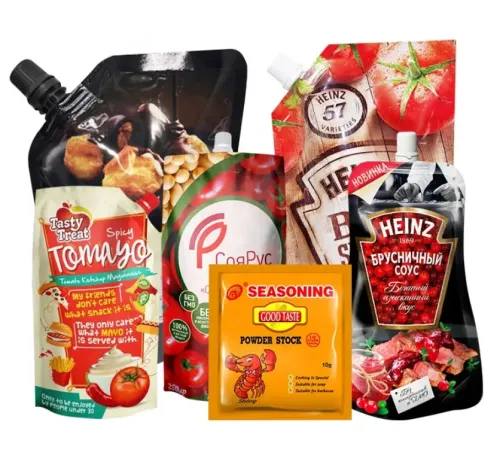 Recyclable Pouch for Sauces Packaging - Ketchup & salad dressings