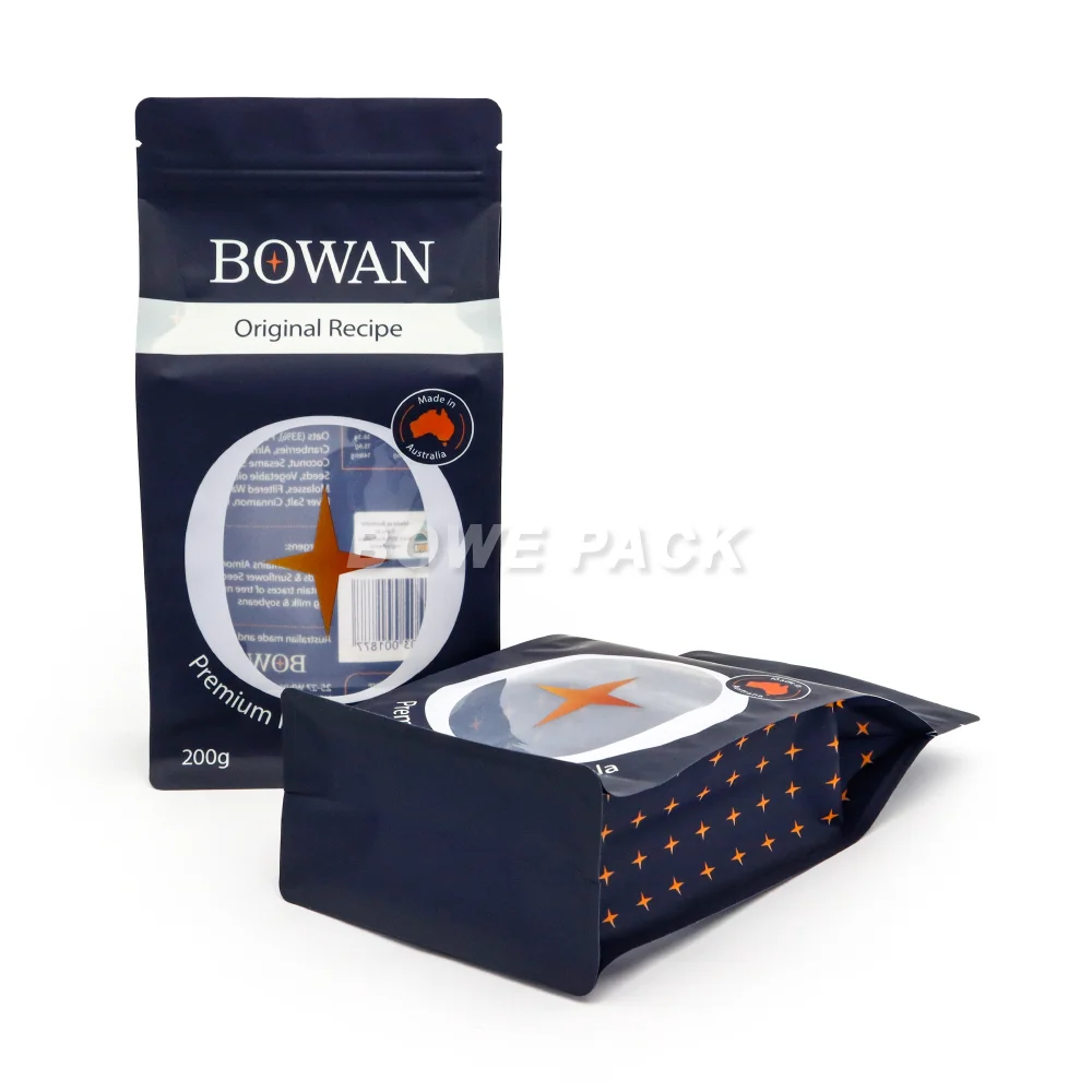 Eco-friendly Recyclable Flat Bottom Bag & Pouch