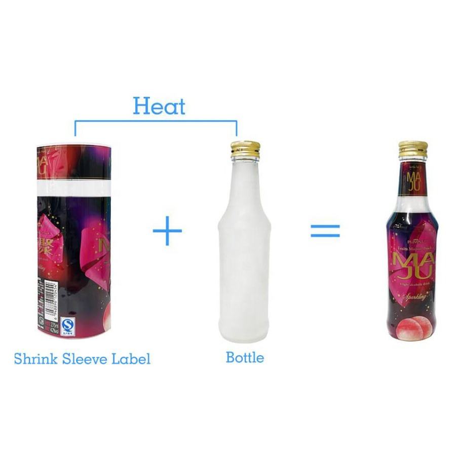 Glass Bottle Shrink Sleeve Labels for Wine, Spirit & Drinks