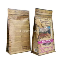 1kg 1.5kg 2kg 2.5kg Flat Bottom Pouches for Pet Food Bags Wholesale