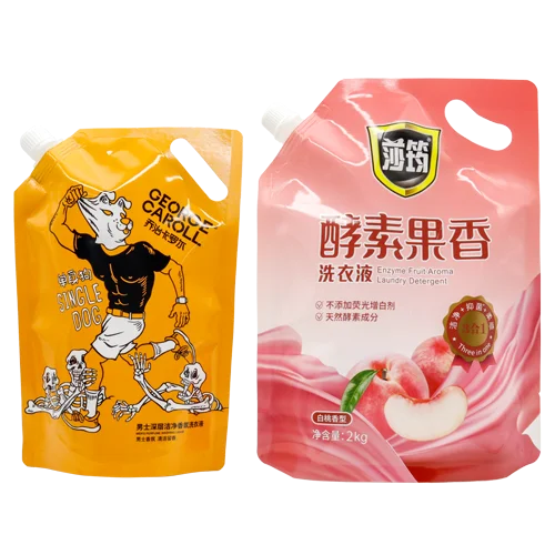 PCR spout pouch for liquid packaging supplier