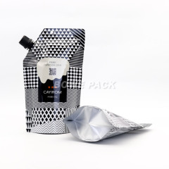 PCR spout pouch for liquid packaging supplier