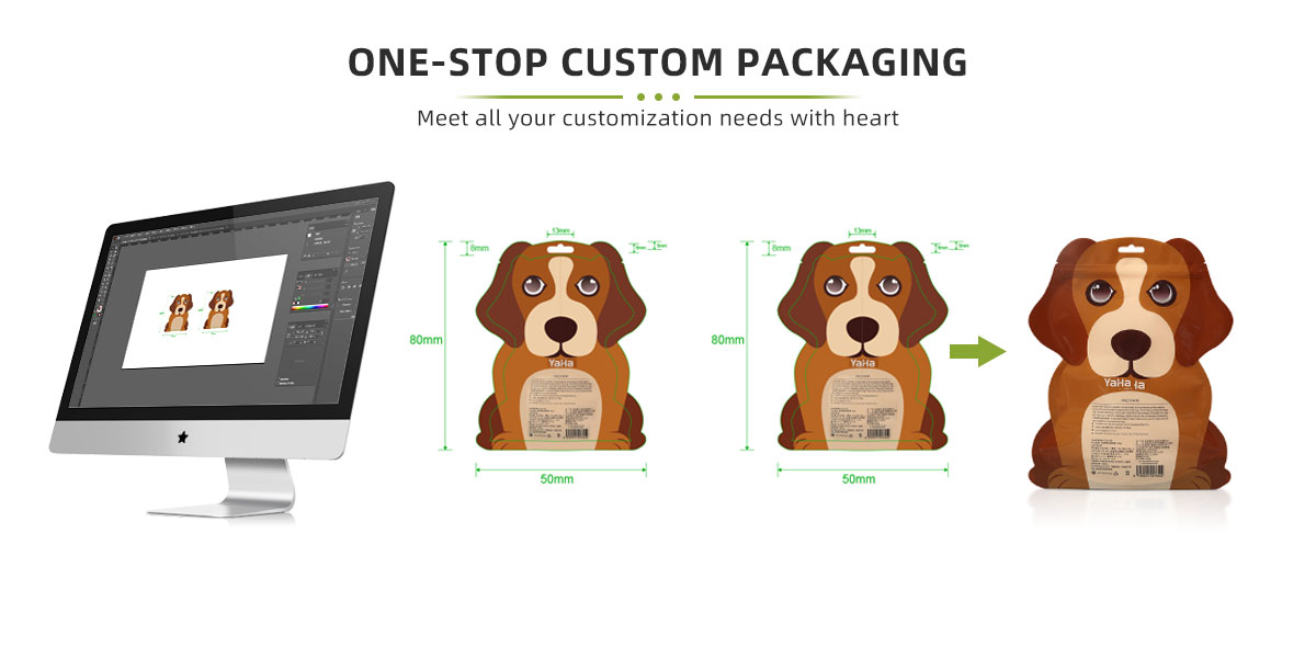 Custom printed shape mylar bags solution