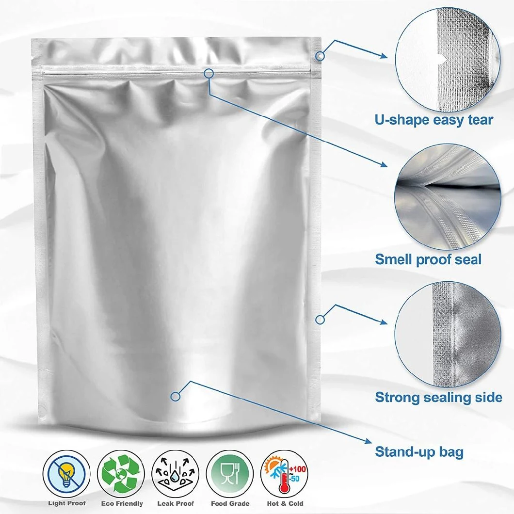 Silver foil bags online wholesale