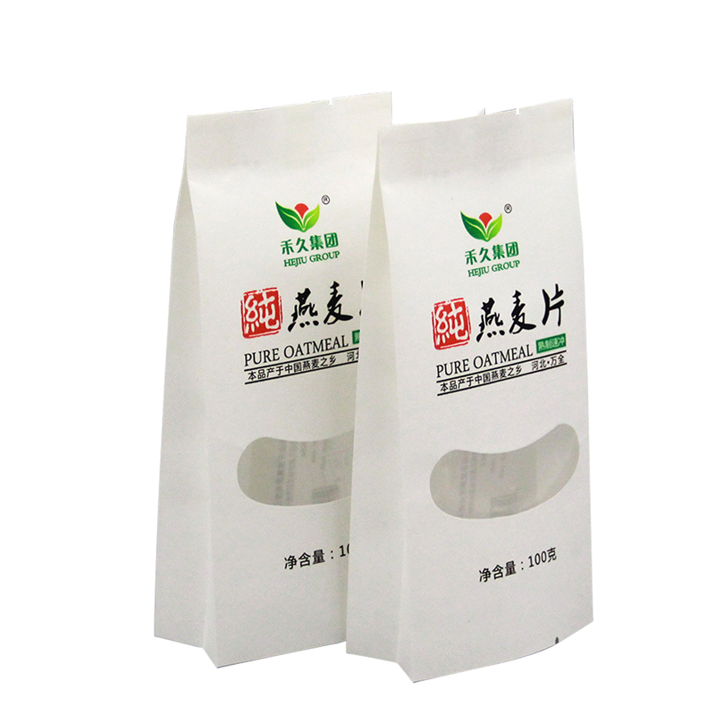 biodegradable side gusset bag for oatmeal