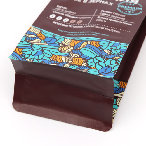 Customized 16 oz coffee bag with valve and zip wholesale