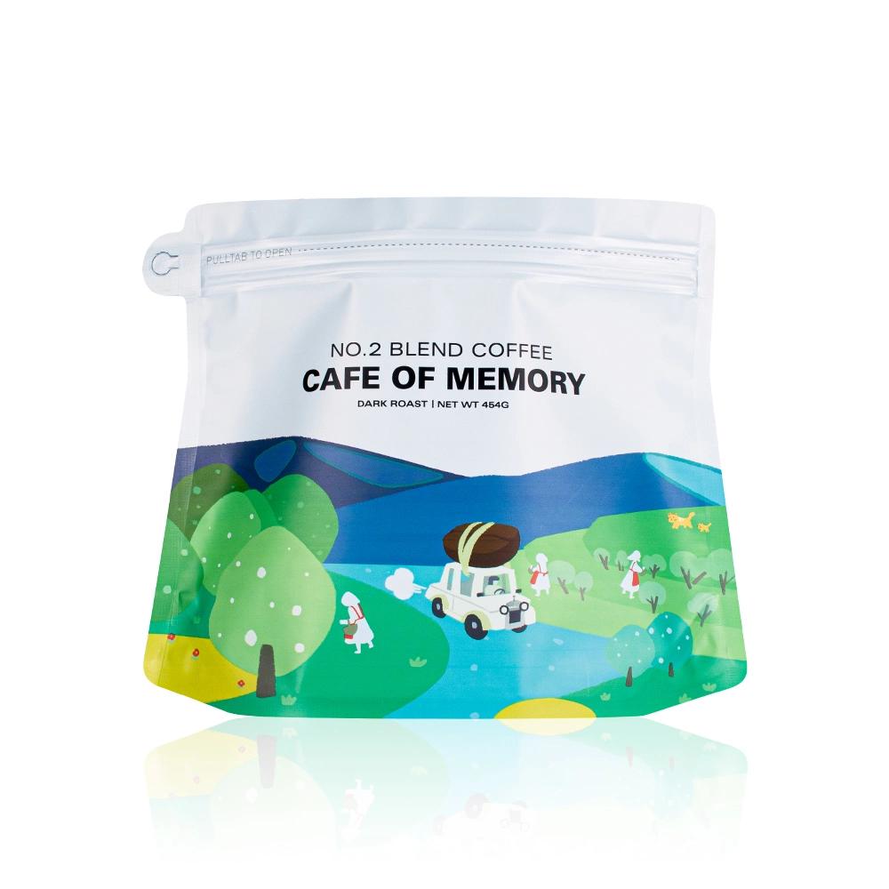 Recyclable Stand up Pouches Custom Coffee Packaging in Bulk