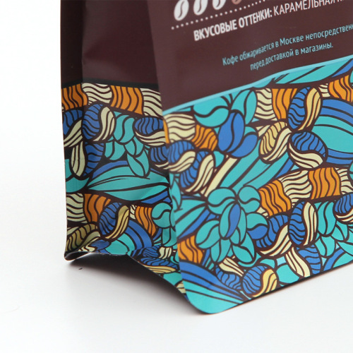 Customized 16 oz coffee bag with valve and zip wholesale