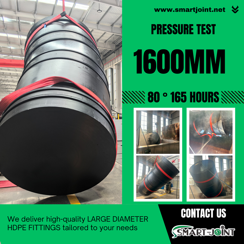 Smart Joint Large Diameter HDPE Fitting with no pressure derating