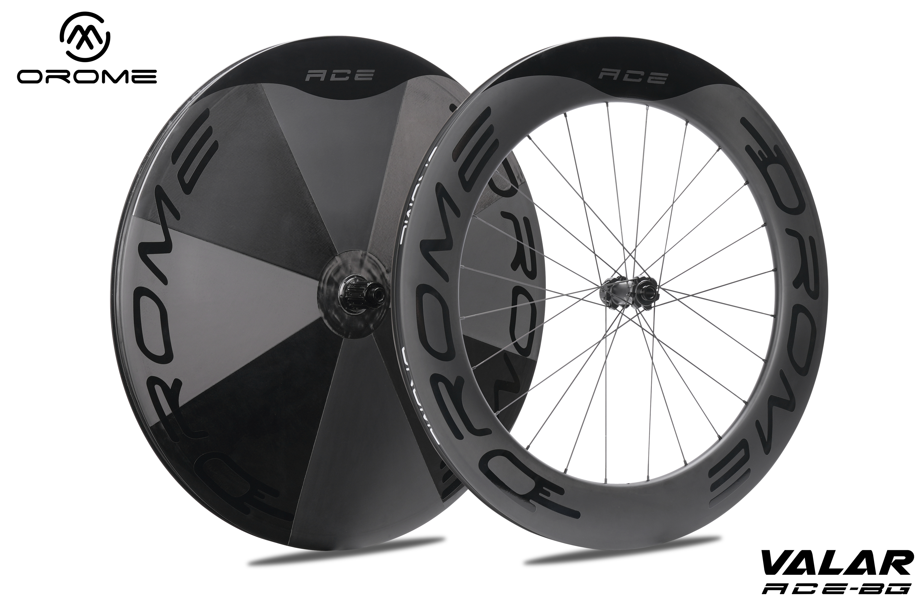 OROME VALAR SK40D Road Disc Wheelset - ALL CARBON SIX SPOKE