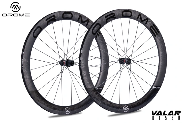 OROME VALAR DT56D Carbon Road Disc Brake Wheelsets, Disc Brake Carbon Wheels. Superlight Carbon Disc Brake Wheelsets