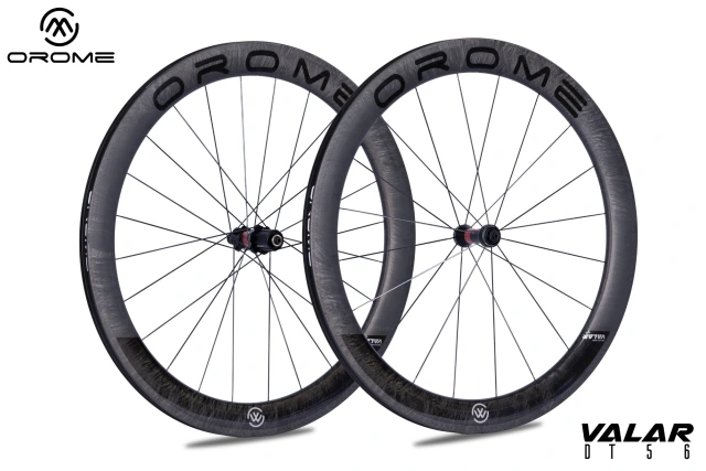 OROME VALAR DT56 Carbon Road Rim Brake  Wheelsets, Rim Brake Carbon Wheels. Superlight Carbon Rim Brake Wheelsets