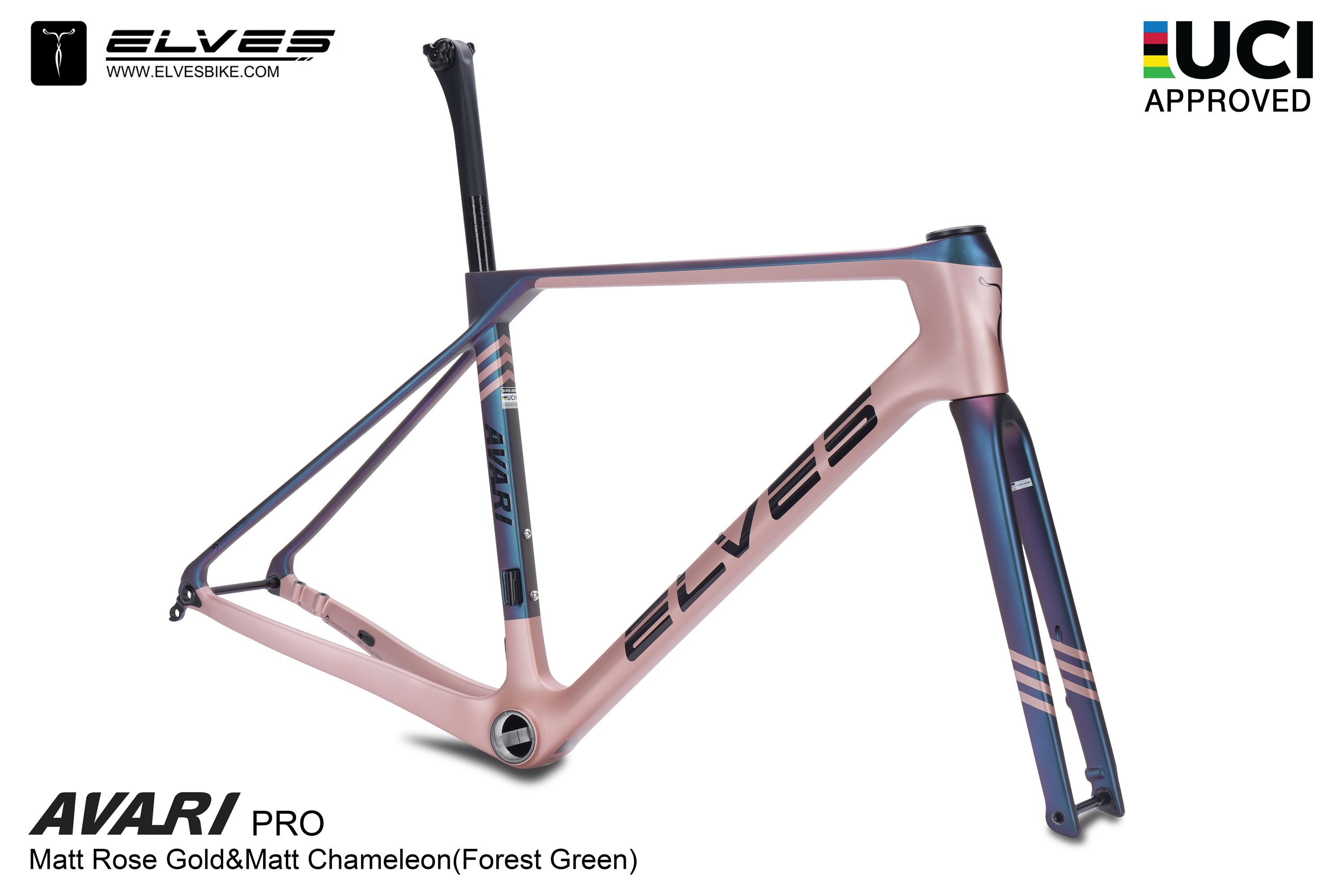 自転車本体 ELVES AVARI PRO DISC size46 アヴァリ プロ ディスク ディスクブレーキフルカーボンフレーム