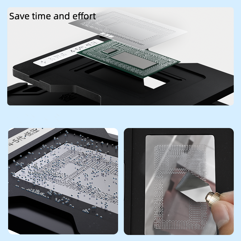 14 In1 Tin Planting Platform Laptop CPU SRKMA SRGKK SRK02 Reballing Station Kit And Stencils Magnetism Lock Repair Jigs Fixtures