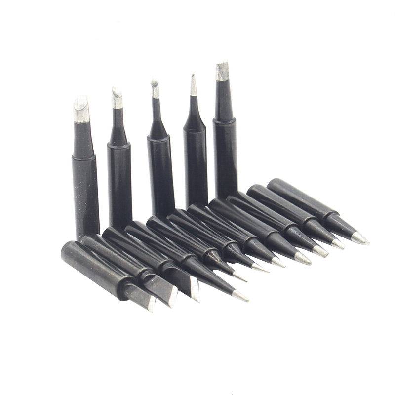 936 lead-free environmental soldering iron tip 900M-T series black diamond knife head pointed horseshoe flat head welding nozzle