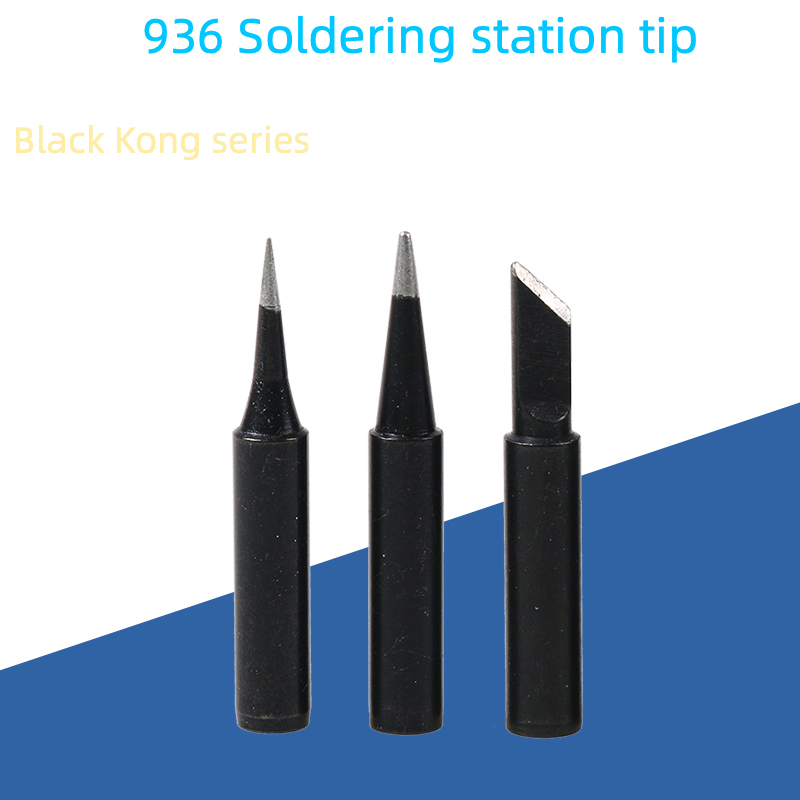 936 lead-free environmental soldering iron tip 900M-T series black diamond knife head pointed horseshoe flat head welding nozzle