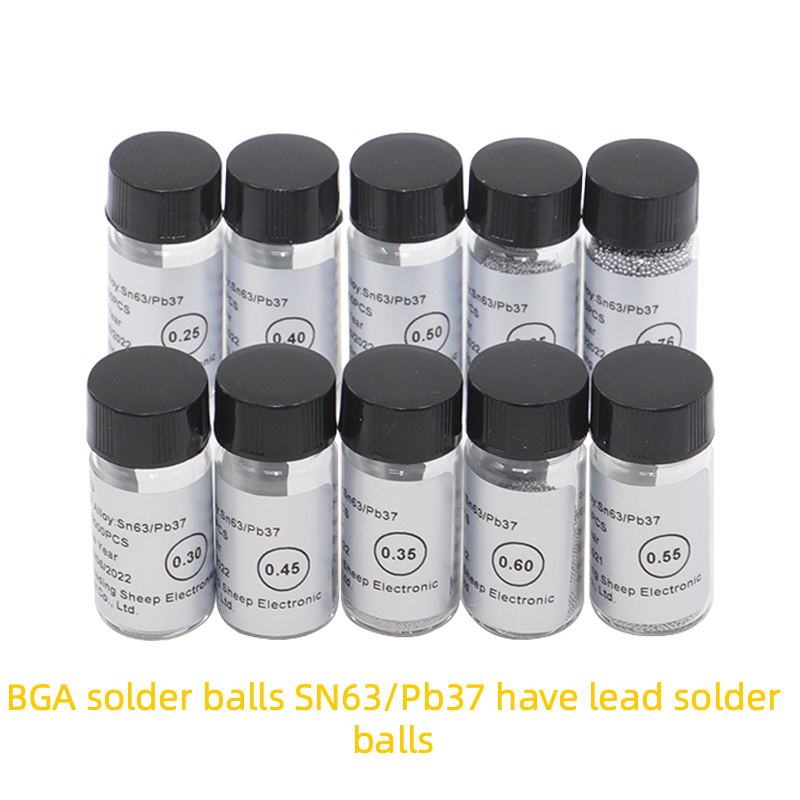 BGA has lead solder balls 0.5mm 0.65 vials 2.5W pellets 0.76 solder balls 0.6 tin beads 0.4 lead-free planting balls 0.55 planting tin balls