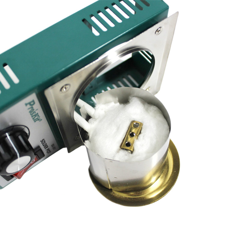 Taiwan Baogong 150w-300w adjustable temperature lead-free solder furnace tin pot immersion tin furnace environmental protection melting small tin furnace hot solder wire