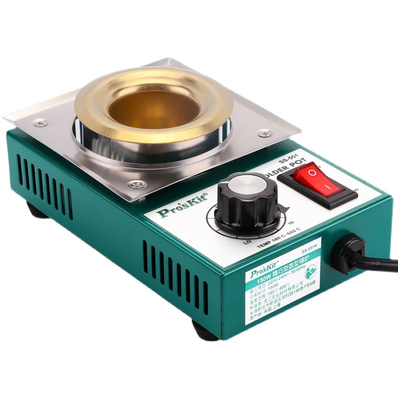 Taiwan Baogong 150w-300w adjustable temperature lead-free solder furnace tin pot immersion tin furnace environmental protection melting small tin furnace hot solder wire