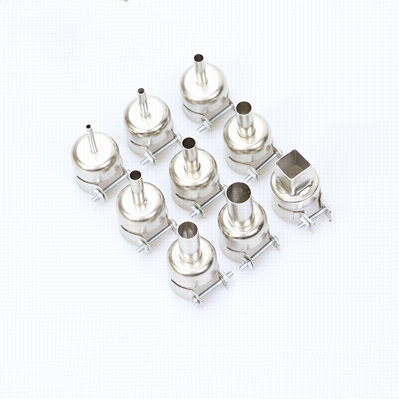 BGA universal 850 nozzle round head heat gun nozzle square nozzle steel mesh desoldering typhoon nozzle