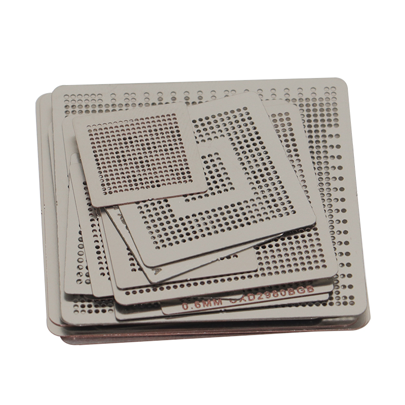 BGA Planting Ball Steel Mesh New 21 Pieces 47 Pieces 56 Pieces Game Console Planting Tin Net CPU Chip Direct heating of the Planting Tin Template