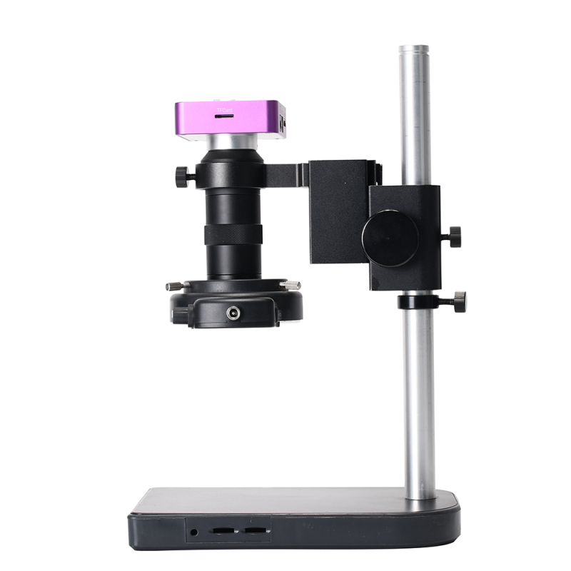 51MP HDMI-Compatible USB Digital Microscope Camera set with 100X Zoom Lens 56LED Ring Light Stereo Stand