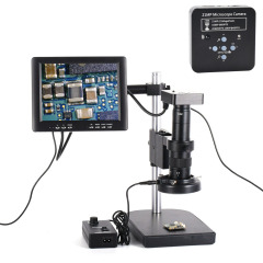 Full Set 21MP 1080P 60FPS 2K Full HD HDMI USB C-Mount Electronic Industry Microscope Camera Digital Magnifier for PCB Repair