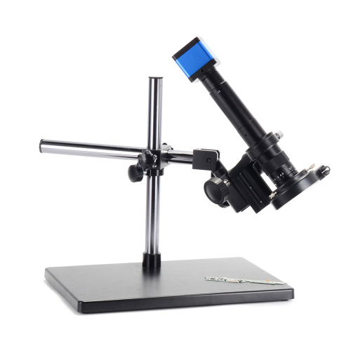 16MP HDMI Microscope Camera Kit for Industry Lab PCB USB Output TF Card Video Recorder +300X C-Mount Lens + Big Stereo Stand +144 LED Light