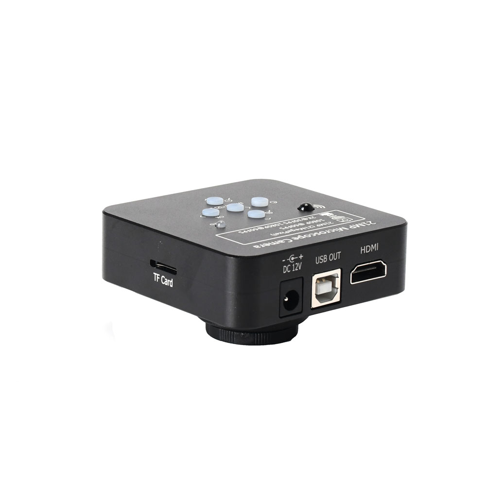 21MP Full HD 1080P 60FPS 2K HDMI USB Digital Electronic Microscope Camera + 100X C-Mount Lens