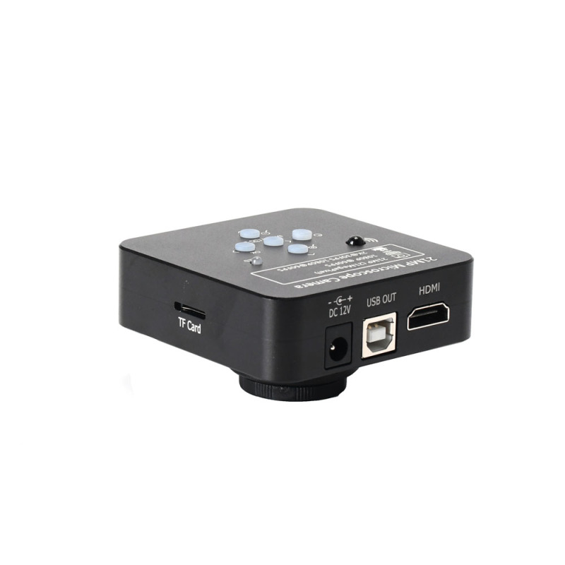21MP Full HD 1080P 60FPS 2K HDMI USB Digital Electronic Microscope Camera + 100X C-Mount Lens