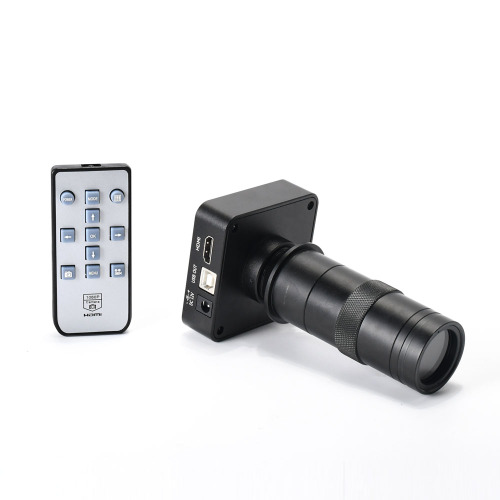 21MP Full HD 1080P 60FPS 2K HDMI USB Digital Electronic Microscope Camera + 100X C-Mount Lens