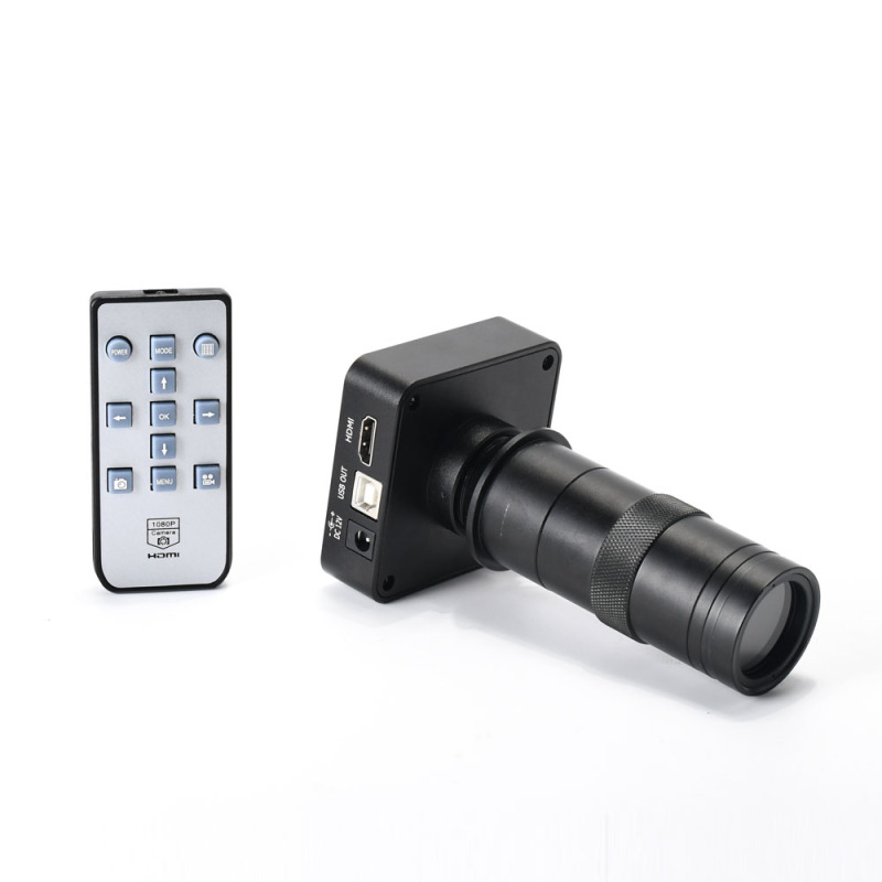 21MP Full HD 1080P 60FPS 2K HDMI USB Digital Electronic Microscope Camera + 100X C-Mount Lens