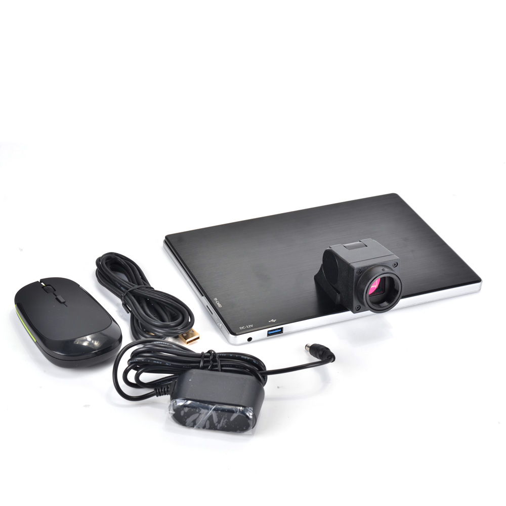 Full set 5.0MP 9 Inch Screen AIO Digital Tablet USB TF Card Measurement FULL HD Tablet Industrial Microscope Camera with 180X Lens 1091