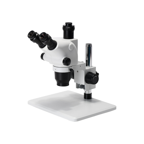 optional 6.5-65x Trinocular Stereo Microscope Continuous Zoom Metal Stand set Working Distance 110mm,for for PCB Analyse Repair