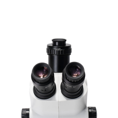 optional 6.5-65x Trinocular Stereo Microscope Continuous Zoom Metal Stand set Working Distance 110mm,for for PCB Analyse Repair